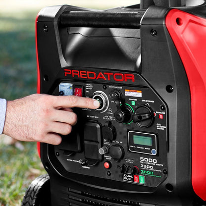 Predator 5000 Watt Dual-Fuel SUPER QUIET Inverter Generator with Remote Start and CO SECURE Technology image 3