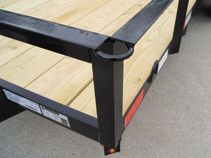 6’4″ x 16 Utility Trailer Double Axle Dovetail With Gate Powder Coated (2) 3500lb Axles image 11