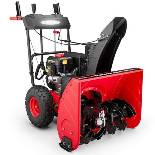 PowerSmart Snow Blower Gas Powered 24 Inch Self-Propelled 2-Stage 212cc Engine with Electric Start image 0