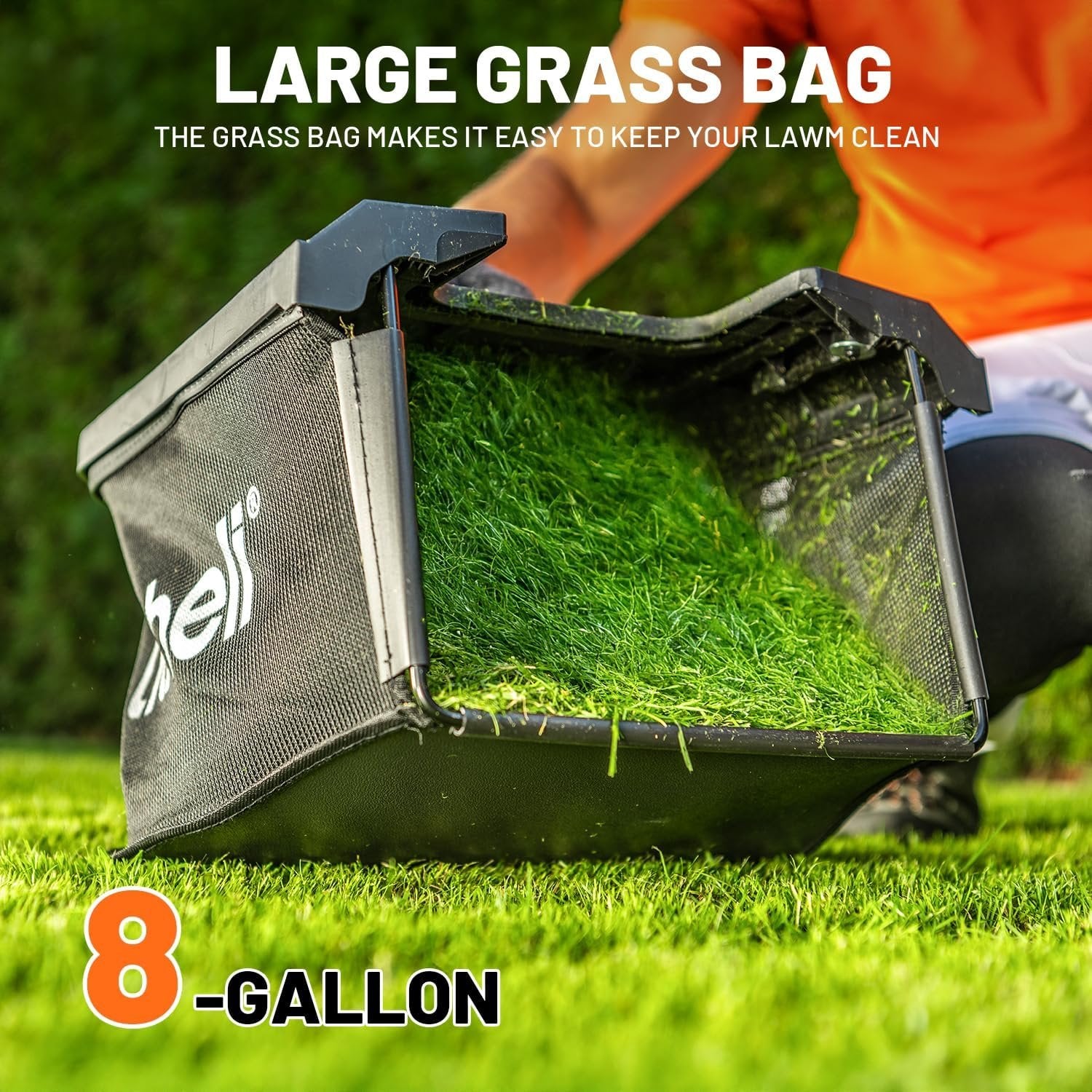 Litheli 13″ 20V Cordless Lawn Mower with 4.0Ah Battery image 8