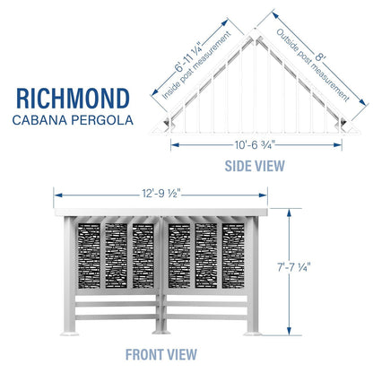 Richmond Modern Steel Cabana Pergola image 2