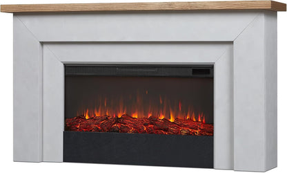 Real Flame Malie 68″ Electric Fireplace with Mantel & Remote Control image 0
