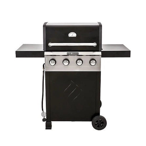 Even Embers 4-Burner Propane Gas Grill, 40,000 BTU, Silver/Black image 0