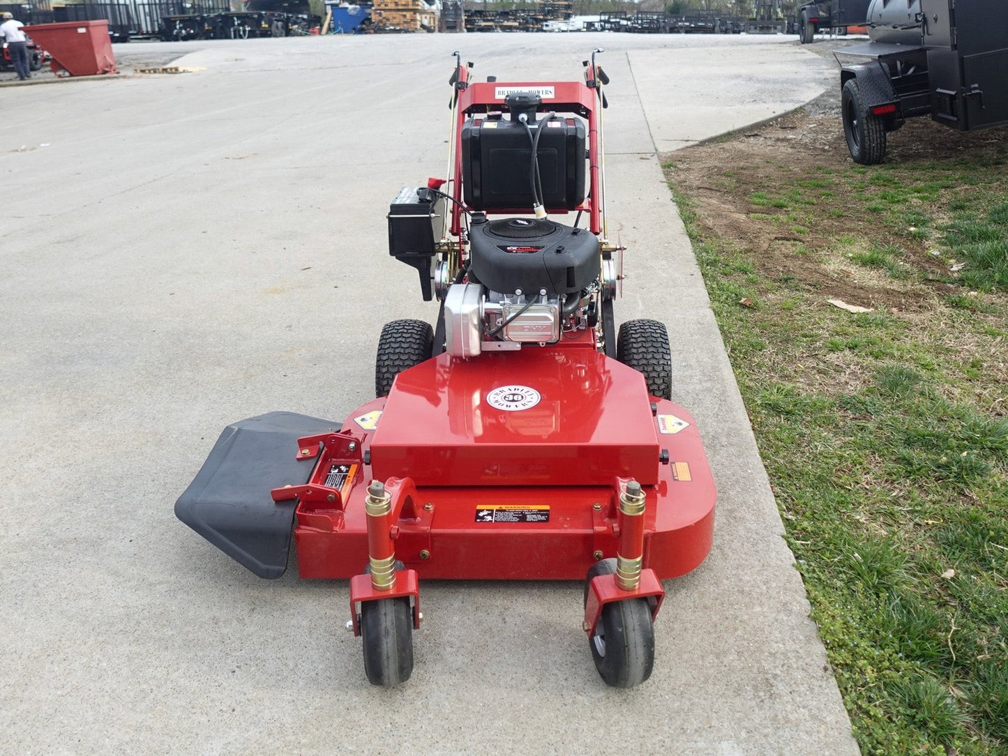 Bradley 36BDE-BS17 36″ Belt Drive E-Clutch Walk Behind Mower 17.5HP Briggs image 1