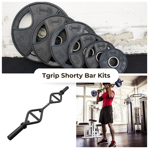 TGrip Shorty Bar Training Kits – Multi Grip – Functional Training – Football – Swiss – Neutral image 0