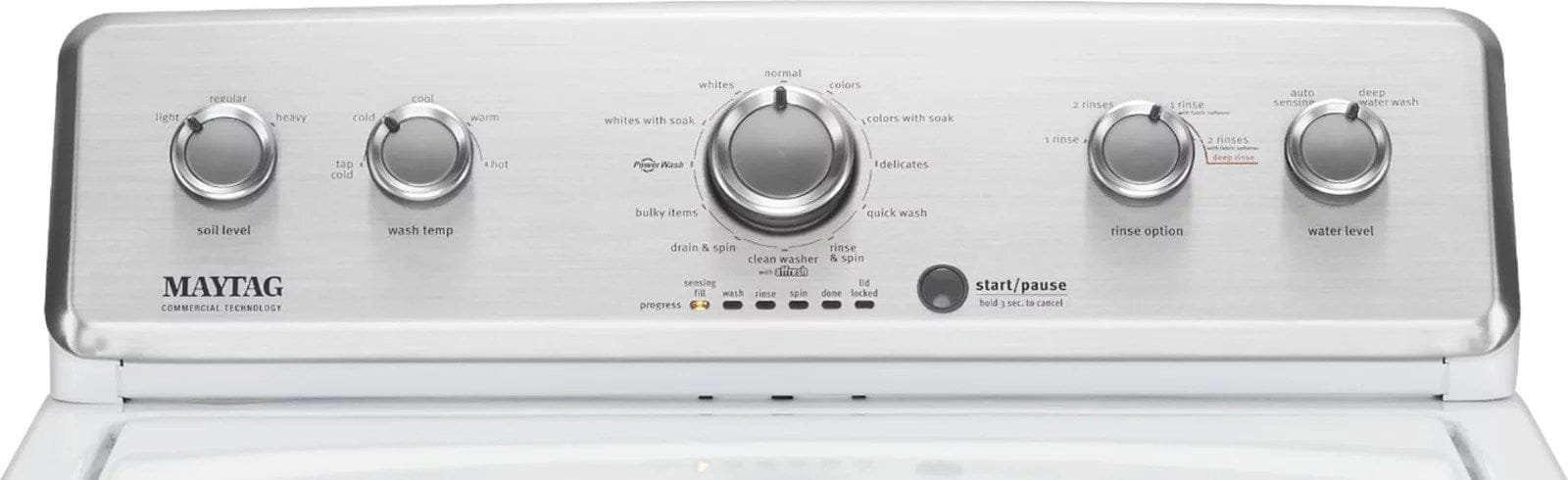 Maytag 3.8 Cu. Ft. High Efficiency Top Load Washer with PowerWash Agitator – White image 13