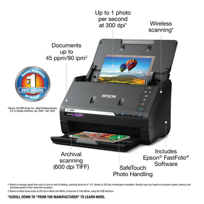 Epson FastFoto FF-680W Wireless High-speed Photo and Document Scanning System image 3