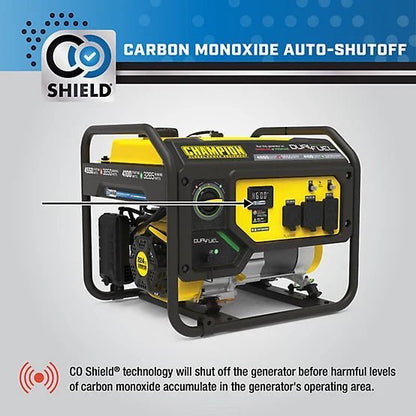 New!Champion Power Equipment 4550-Watt Dual Fuel RV Ready Portable Generator with CO Shield, 200970 image 4