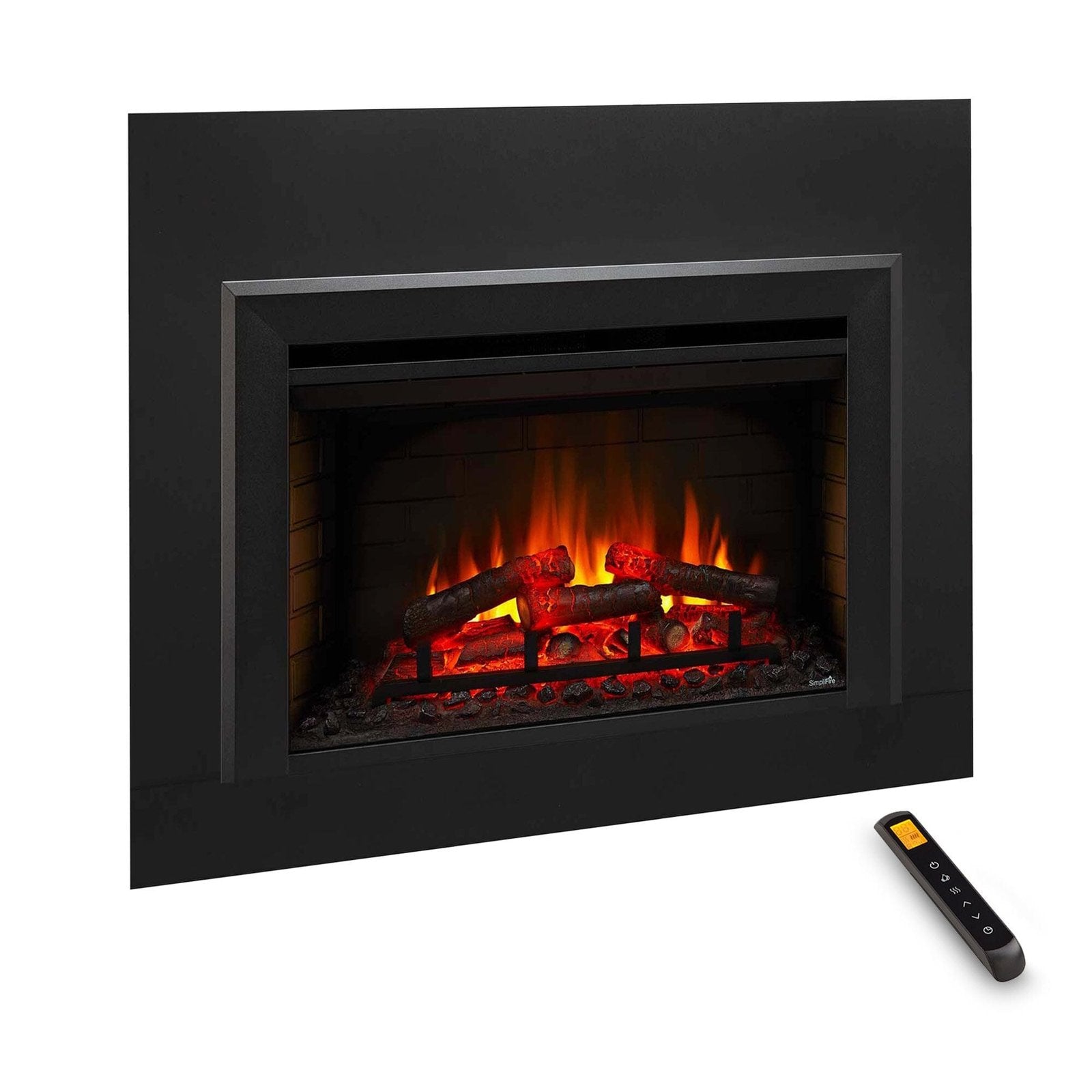 SimpliFire 30-In Electric Fireplace Insert with LED Flame and Multi-Color Ember Bed image 6