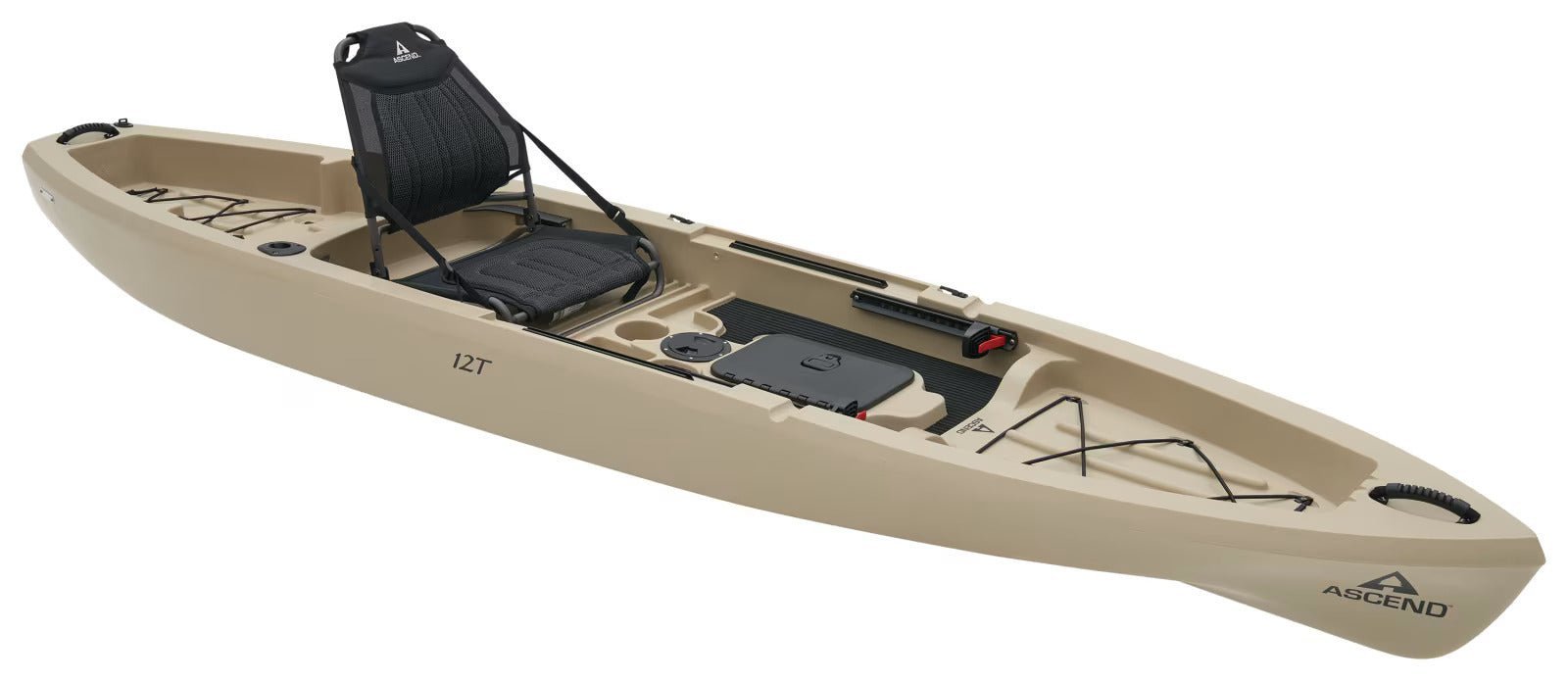 ASCEND 12T 12 ft Sit-On-Top Fishing Kayak – Stable Recreational Angler Kayak image 4