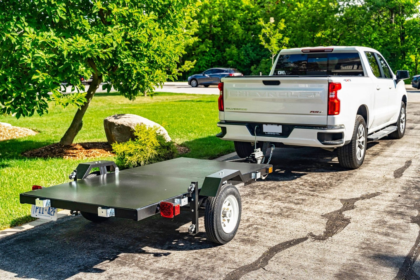 DK2 4-ft x 8-ft Steel Utility Trailer ( 1450-lb Capacity ) 5364713 image 11
