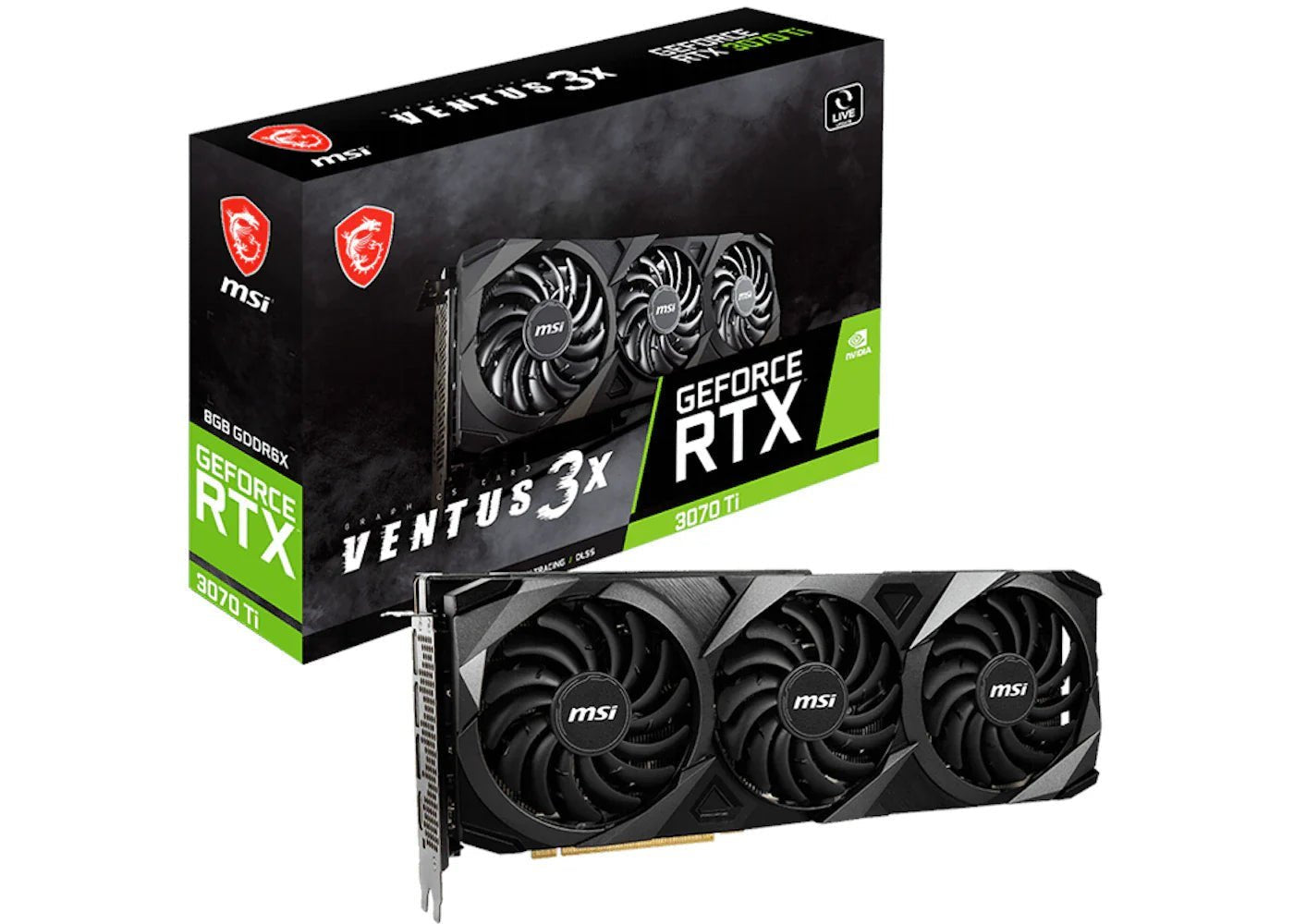 NVIDIA MSI GeForce RTX 3070 Ti VENTUS 3X 8G Graphics Card image 0