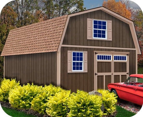 Best Barns Virginia 16×24 Wood Storage Shed Kit image 0