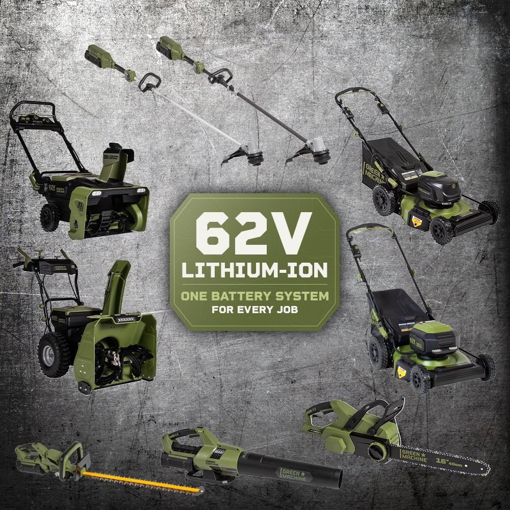 Green Machine 62V 23-Inch Self-Propelled Brushless Cordless Electric Lawn Mower, Includes Two 4.0Ah Batteries and Rapid Charger image 6