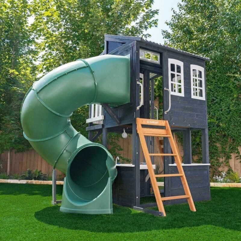 Kids Kidkraft Cozy Escape Playhouse In Navy Installation Included image 3