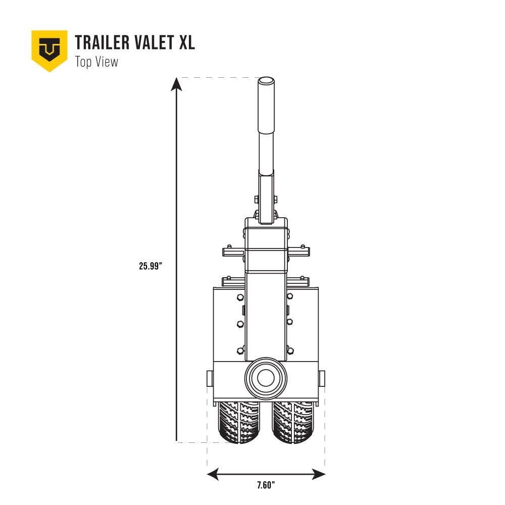 Trailer Valet 10000-lb Capacity Side Wind Trailer Jack TVXL25 image 7