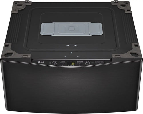 LG – SideKick 1.0 Cu. Ft. High-Efficiency Smart Top Load Pedestal Washer with 3-Motion Technology – Black steel image 0