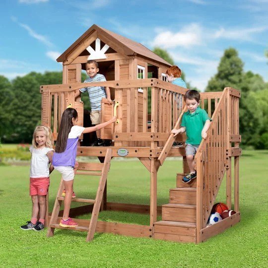 Backyard Discovery scenic Heights Cedar Playhouse image 0
