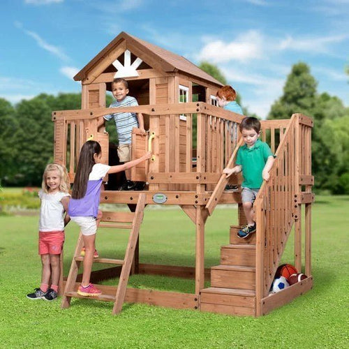 Backyard Discovery scenic Heights Cedar Playhouse image 0