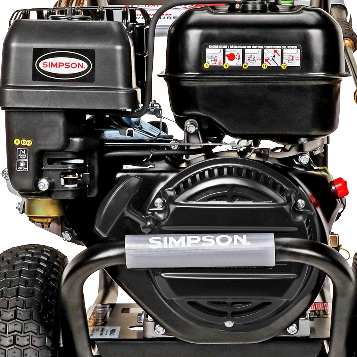 Simpson PowerShot PS60843 – 4400 PSI 4.0 GPM Commercial Gas Pressure Washer with 50 ft Hose | Cold Water, 49-State Compliant image 10