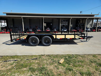 6’4″ x 16 Utility Trailer Double Axle Dovetail With Gate Powder Coated (2) 3500lb Axles image 16