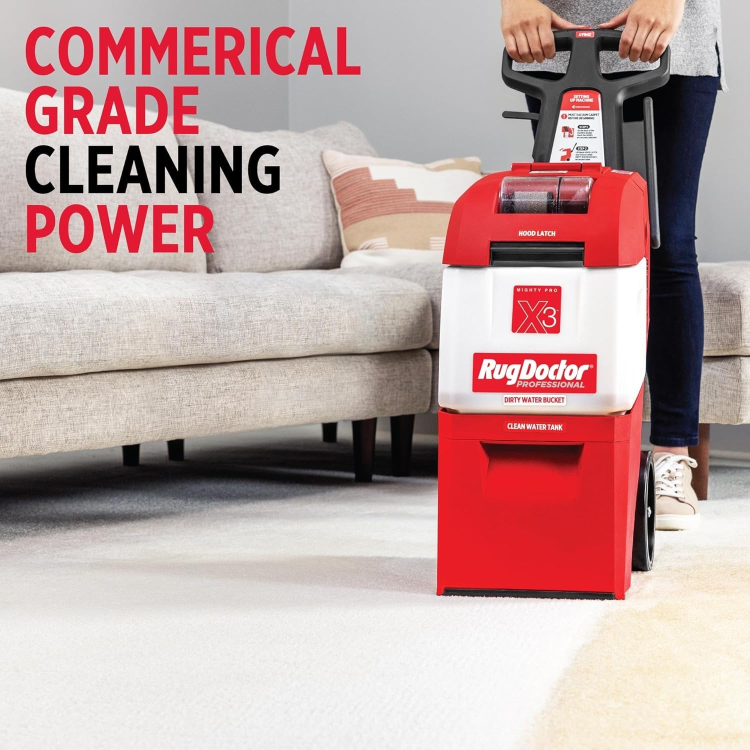 Rug Doctor X3 Commercial Carpet Cleaner Pet Pro Pack with Stain & Odor Removers image 20