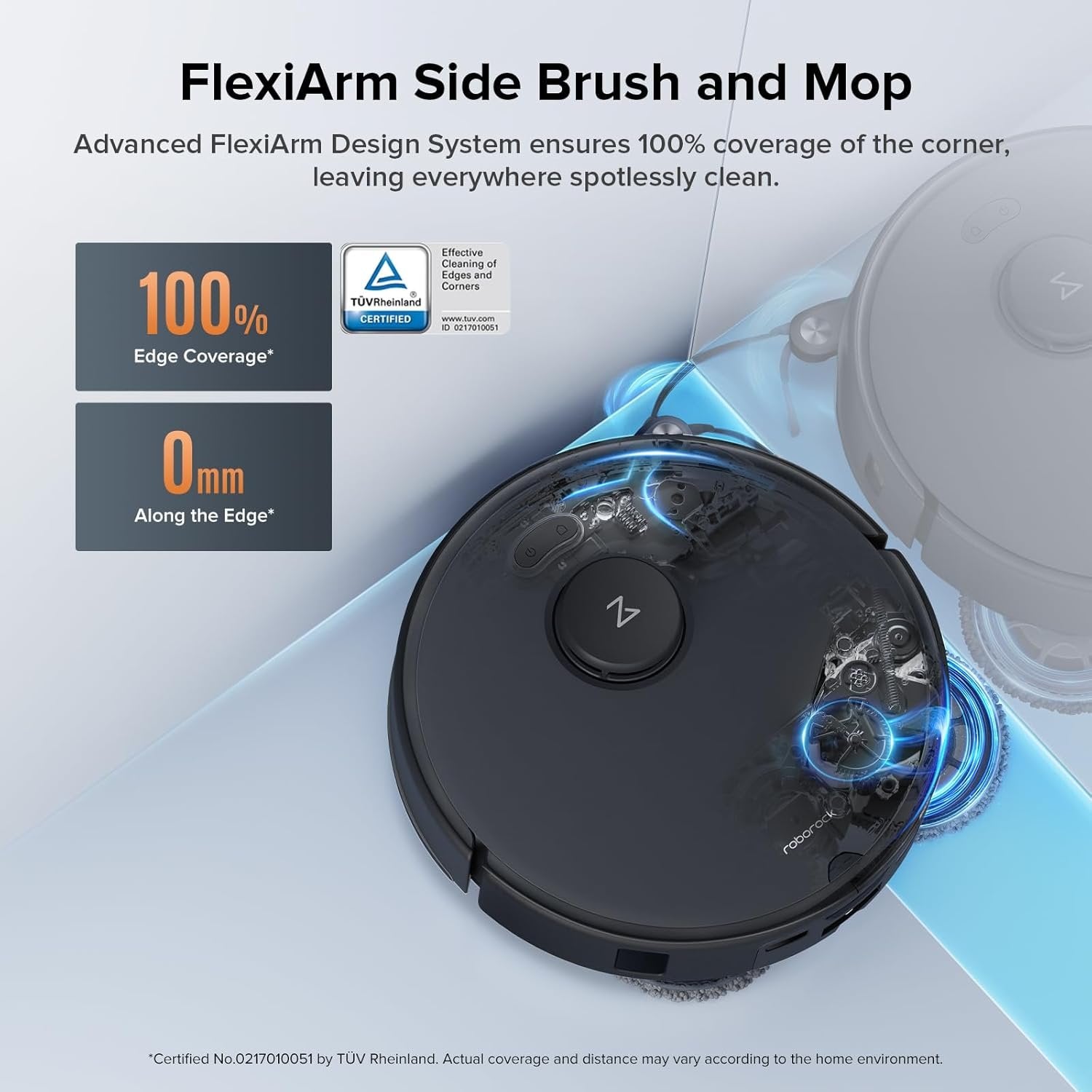 Roborock Qrevo Edge S5A Robot Vacuum & Mop, 18,500Pa, Zero-Tangle image 4