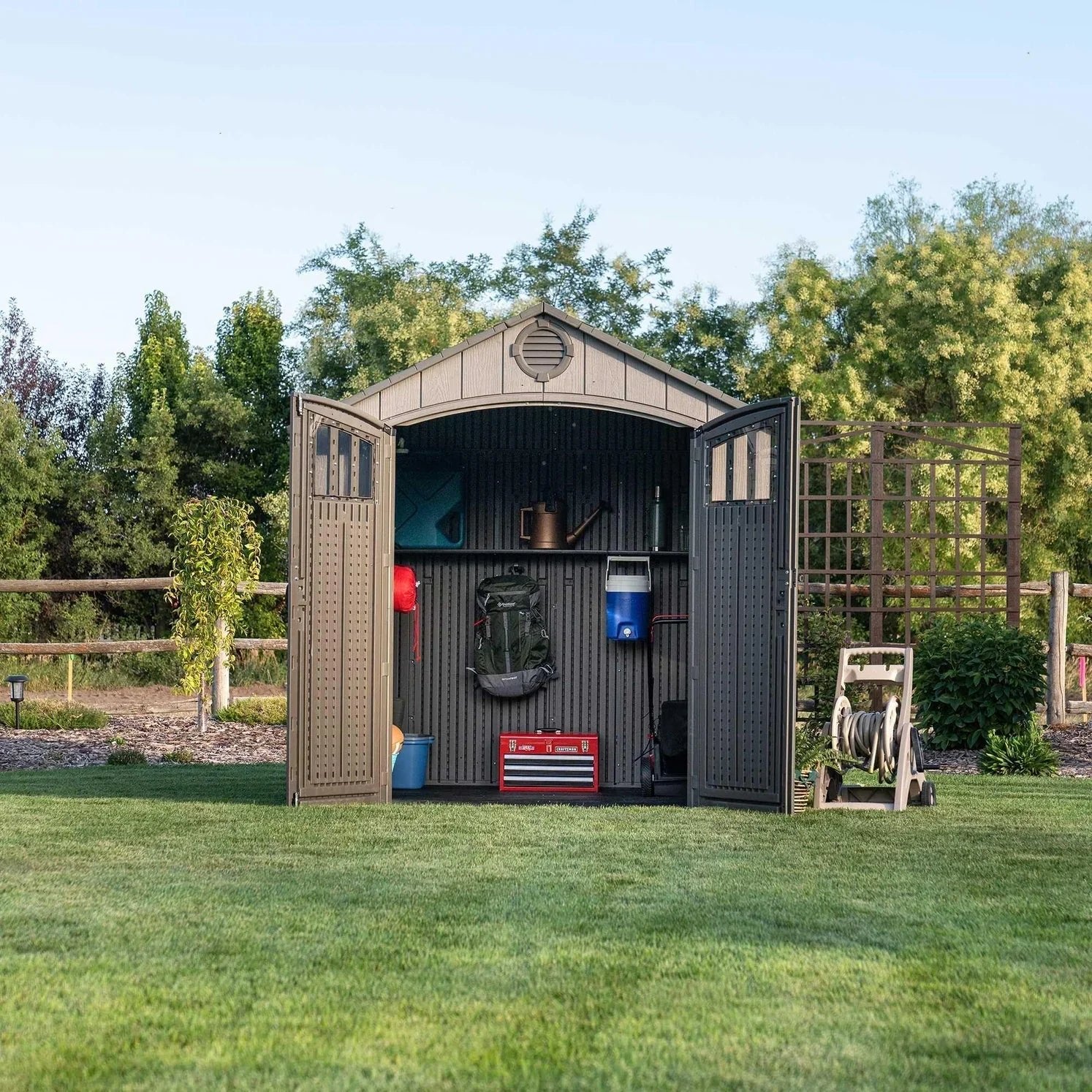 Lifetime 8 Ft x 7.5 Ft Outdoor Storage Shed image 4