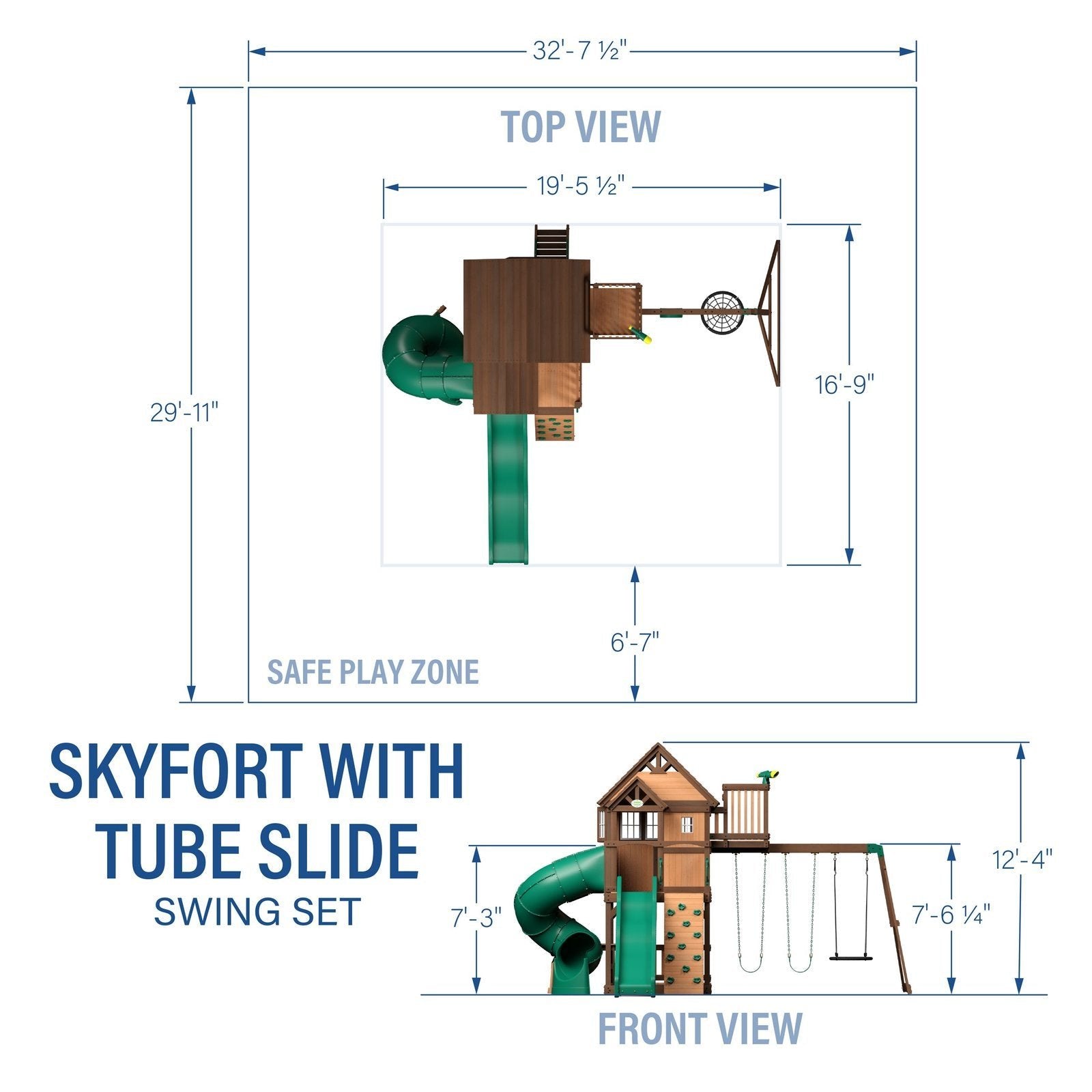 Skyfort II With Spiral Tube Slide image 2