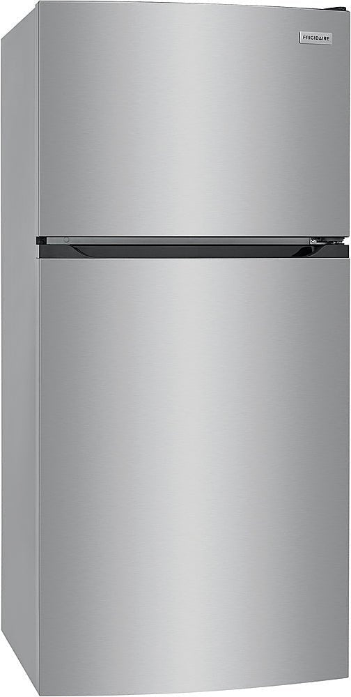 Frigidaire – 13.9 Cu. Ft. Top-Freezer Refrigerator – Brushed Steel image 2