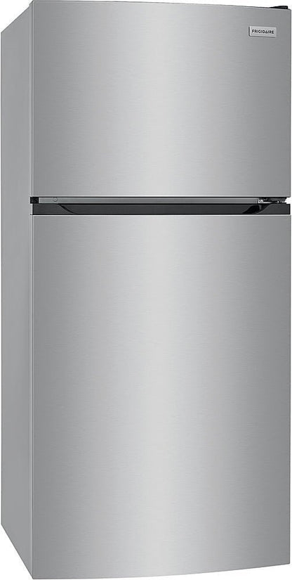 Frigidaire – 13.9 Cu. Ft. Top-Freezer Refrigerator – Brushed Steel image 2