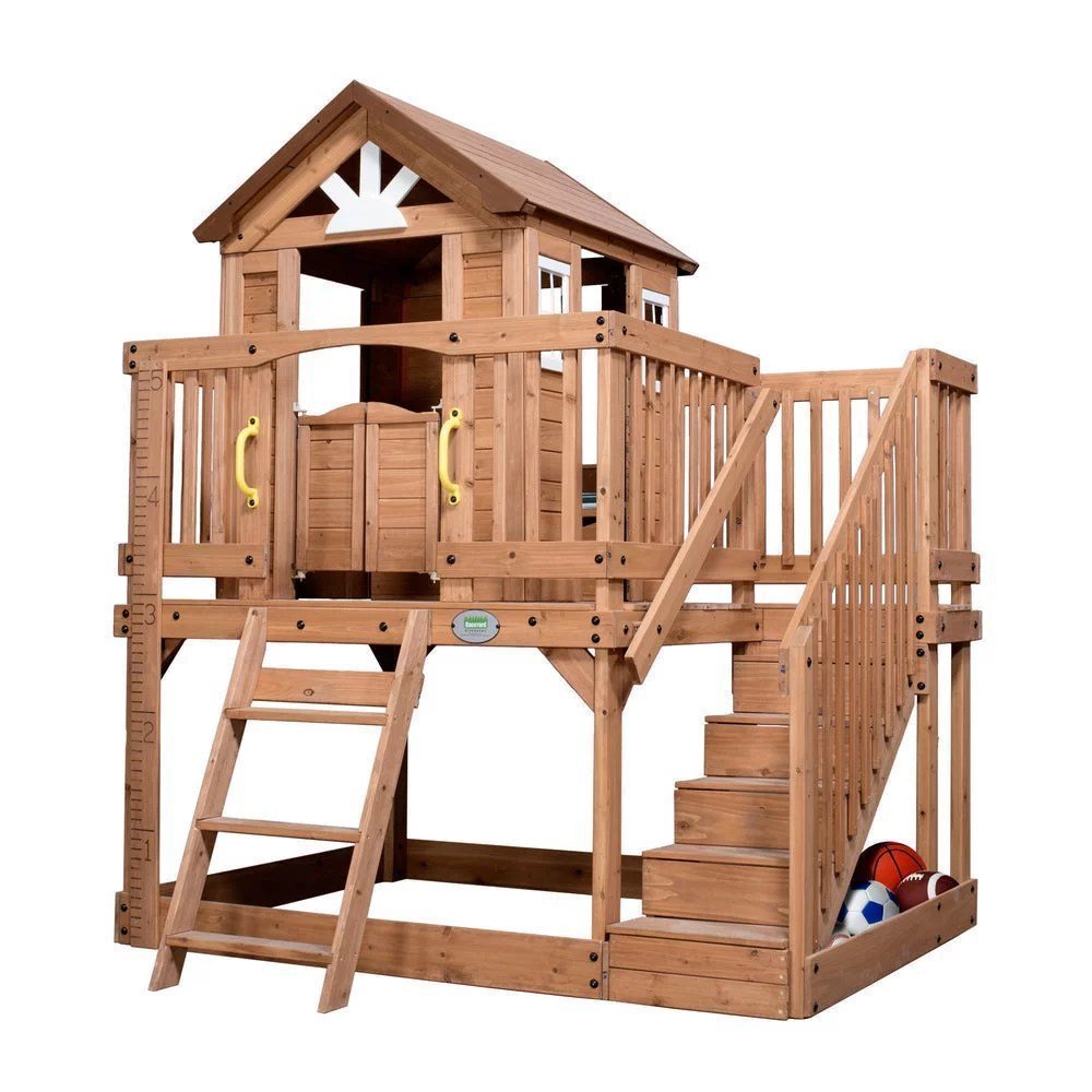 Backyard Discovery scenic Heights Cedar Playhouse image 1