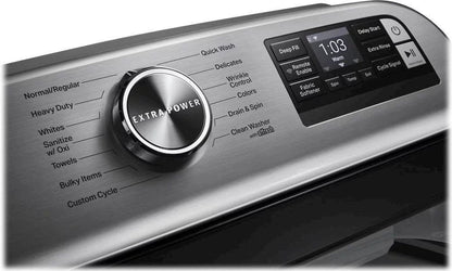Maytag – 5.3 Cu. Ft. High Efficiency Smart Top Load Washer with Extra Power Button – White image 9