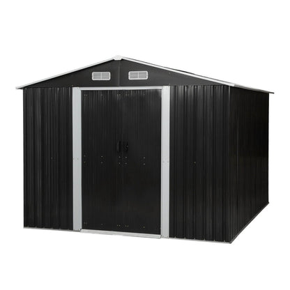 8′ x 10′ Tool Storage Shed Charcoal Black image 1