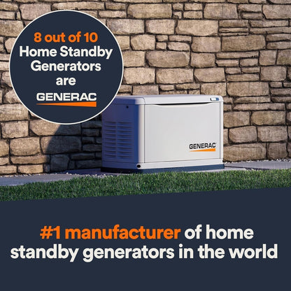 Generac 7210 24kW Air Cooled Guardian Series Home Standby Generator image 8