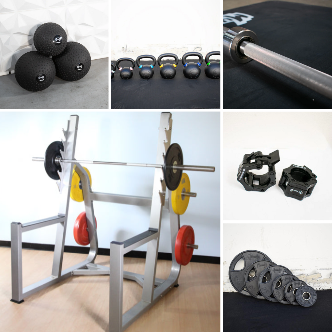 Commercial Squat Rack Kits – Muscle D Fitness – Gym Storage – Black / Silver image 3