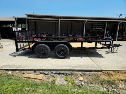 6’4″ x 14 Utility Trailer Powder Coated Dovetail (2) 3500 Axles 7k GVWR image 10