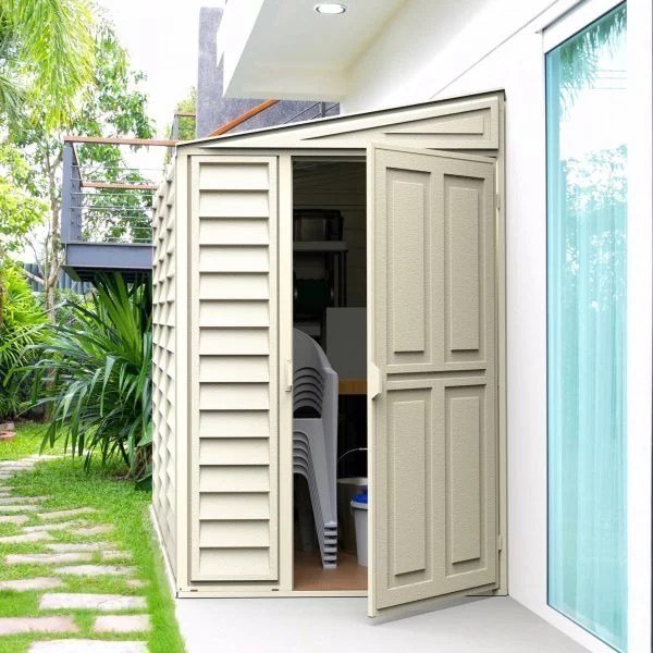 Duramax 4ft x 8ft Sidemate Vinyl Resin Outdoor Storage Shed image 5