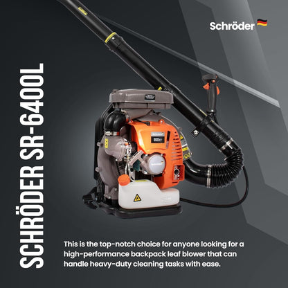 Schröder SR-6400L Backpack Gas Leaf Blower, 3.7 HP Engine image 3