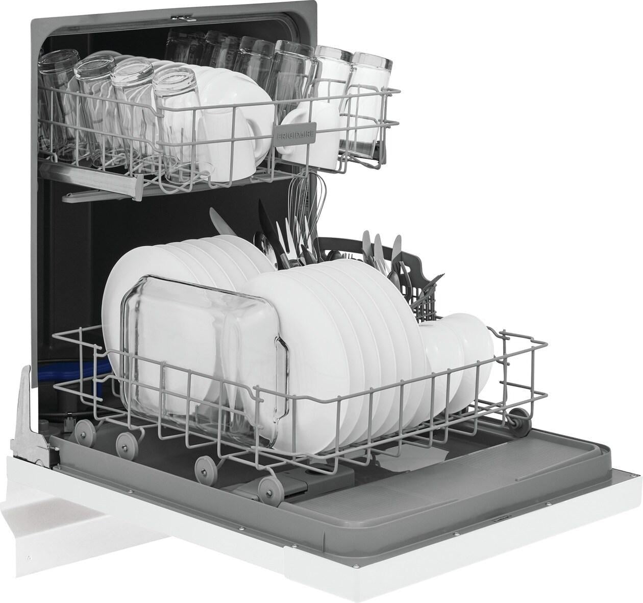 Frigidaire FDPC4221AW 24″ Built-In Dishwasher, Front Control, White image 2