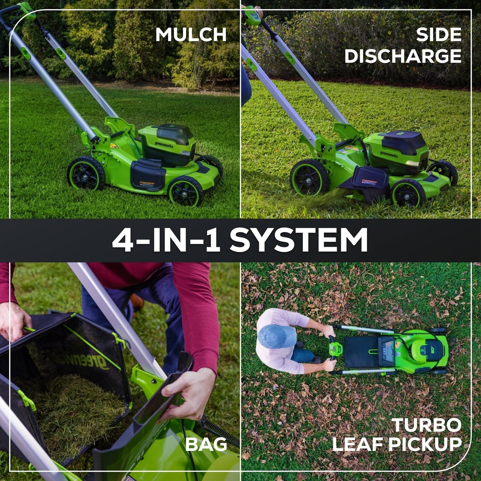 Greenworks 60V 21″ Self Propelled Lawn Mower with (1) 8.0 Ah Battery & Rapid Charger 2546402 image 3