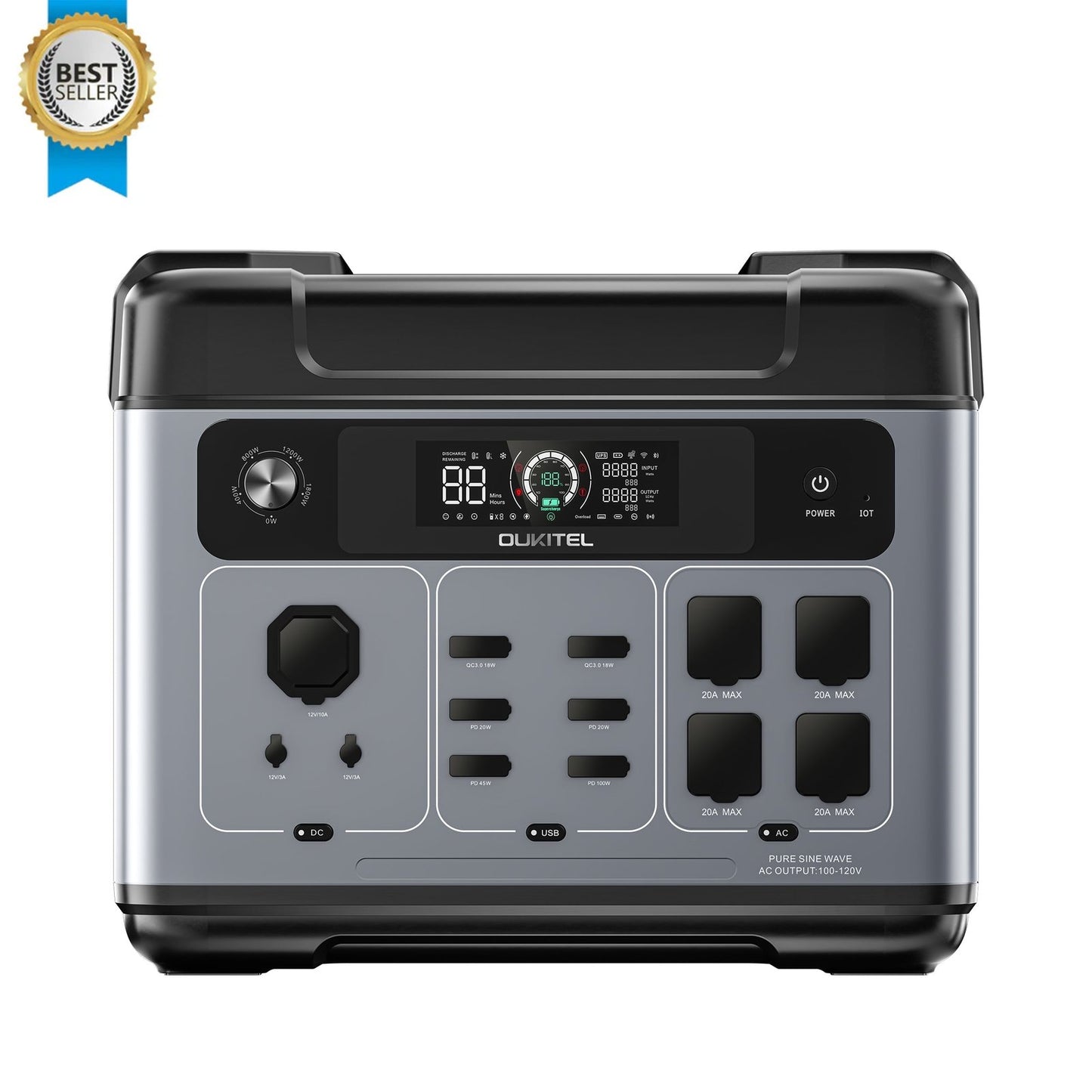 OUKITEL P2001 Plus Portable Power Station 2400W/2048Wh image 0