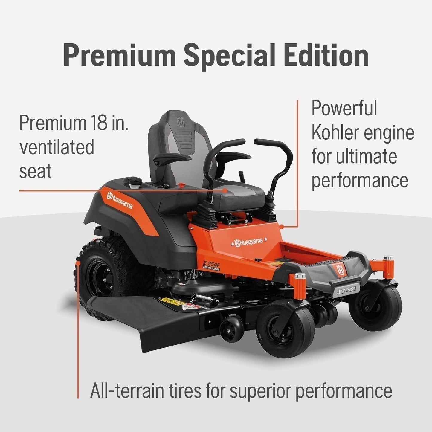 Husqvarna Z254F 26HP 747cc Kohler Engine 54″ FAB Z-Turn Mower Premium Special Edition 967844902 image 5