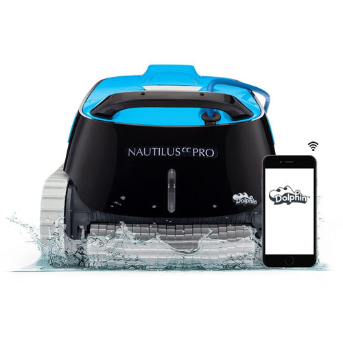 Dolphin Nautilus CC Pro Wi-Fi Robotic Pool Vacuum Cleaner up to 50 FT – Waterline Scrubber Brush image 0