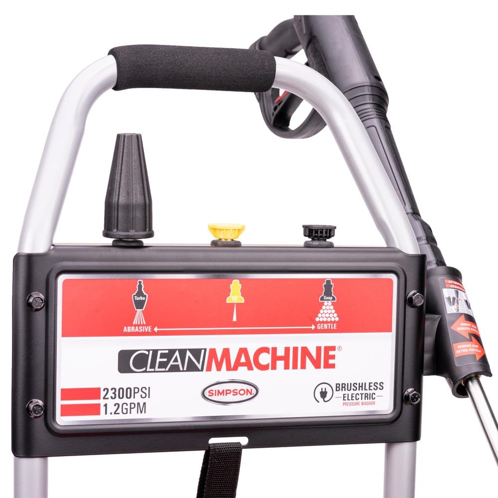 SIMPSON 1.2-GPM Clean Machine 2300 PSI 1.2-GPM Cold Water Electric Pressure Washer with 3 Spray Tips (Battery Included) CM60976 image 8