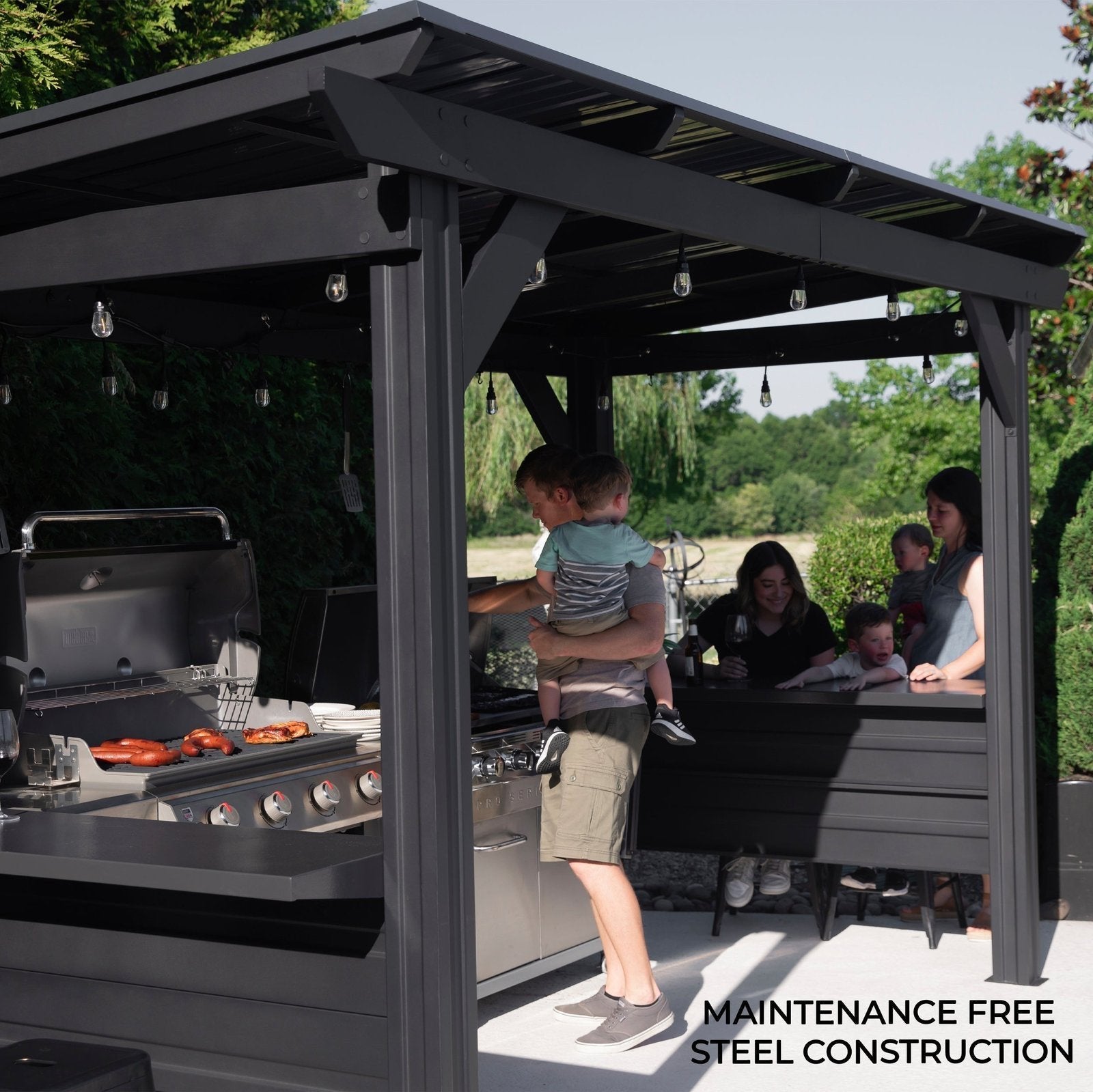 Rockport XL Steel Grill Gazebo image 6