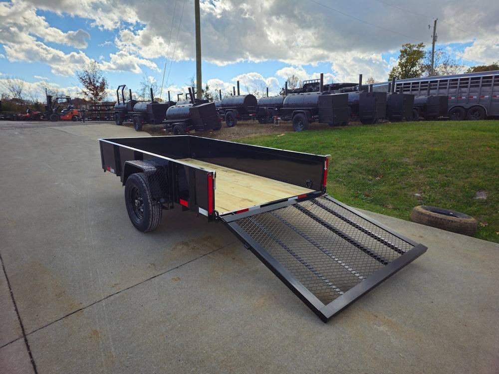 5′ X 10′ Utility Trailer Straight Deck 18″ Sides Tall Gate image 16