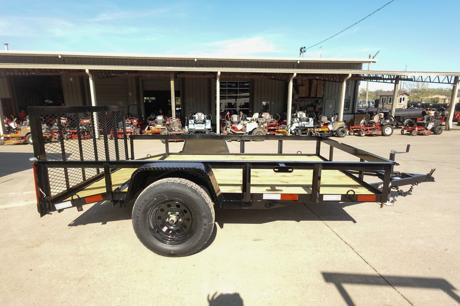 6′ 4″ x 10 Utility Trailer Dovetail Powder Coated With Gate 3,500lb Axle image 5
