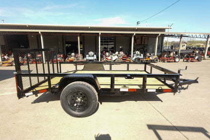 6′ 4″ x 10 Utility Trailer Dovetail Powder Coated With Gate 3,500lb Axle image 5