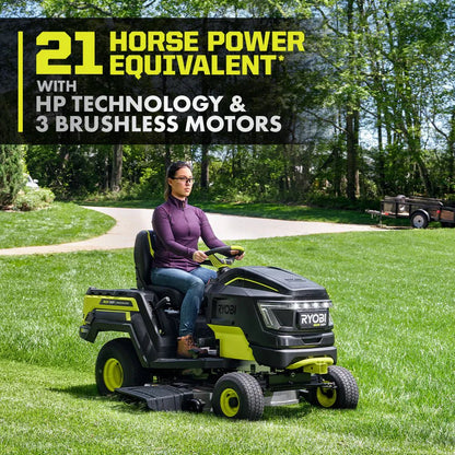 Brushless 80V Hp 46-Inch Cordless Lawn Tractor Battery Powered image 16
